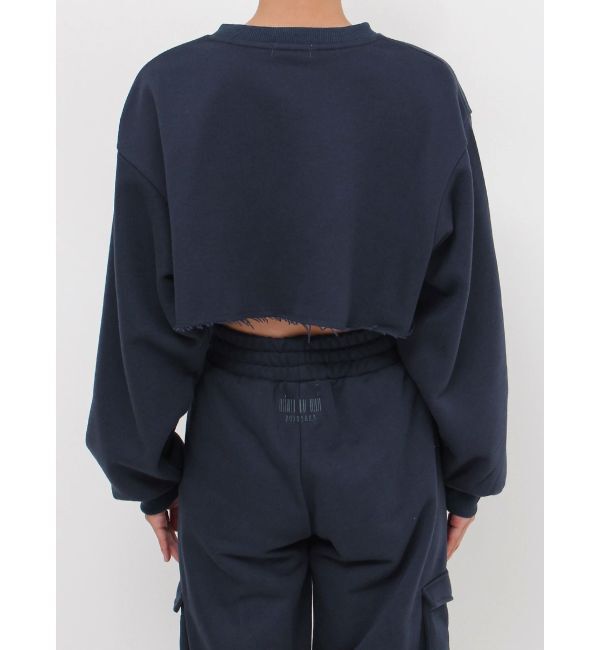 EVRIS「クロップドスウェットトップス【セットアップ着用可能】」|スウェット・ジャージ|