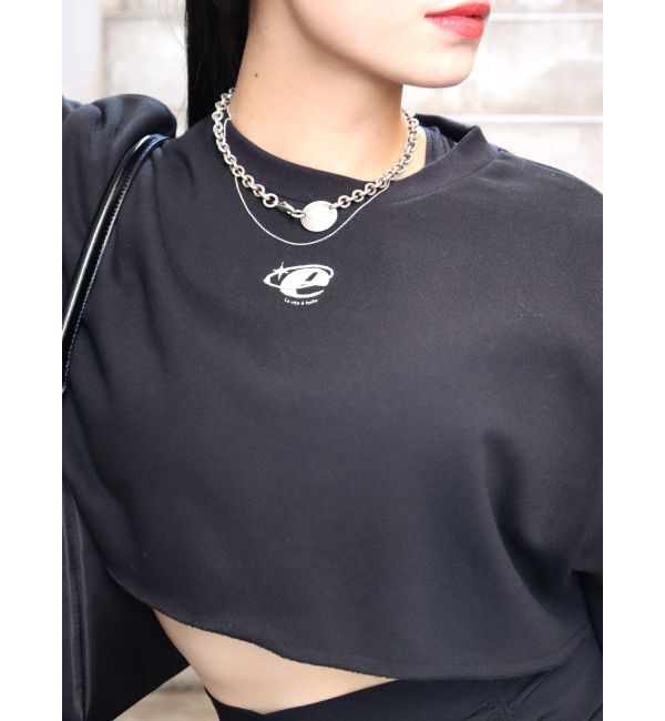 EVRIS「クロップドスウェットトップス【セットアップ着用可能】」|スウェット・ジャージ|