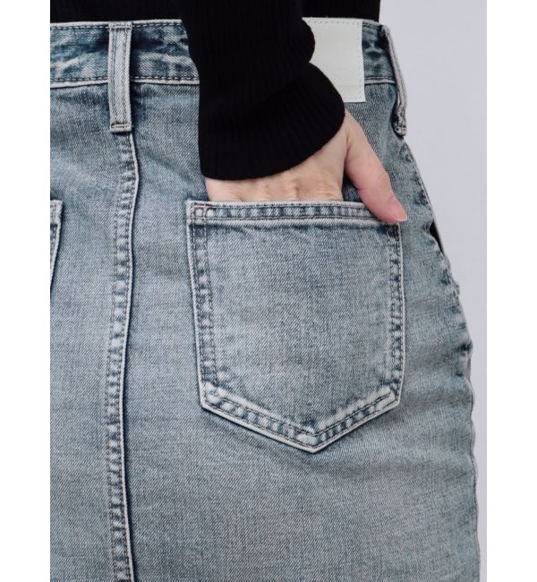 GYDA「ハイウエスSIDEサイドレースアップデニムスカートライクショートパンツ」|スカート|