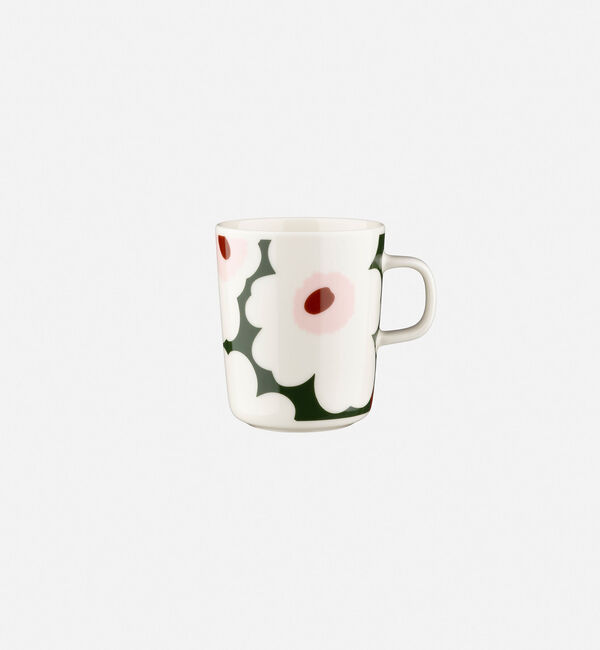Marimekko「Unikko マグカップ 250ml」|その他|ﾎﾜｲﾄ&times;ﾀﾞｰｸｸﾞﾘｰﾝ