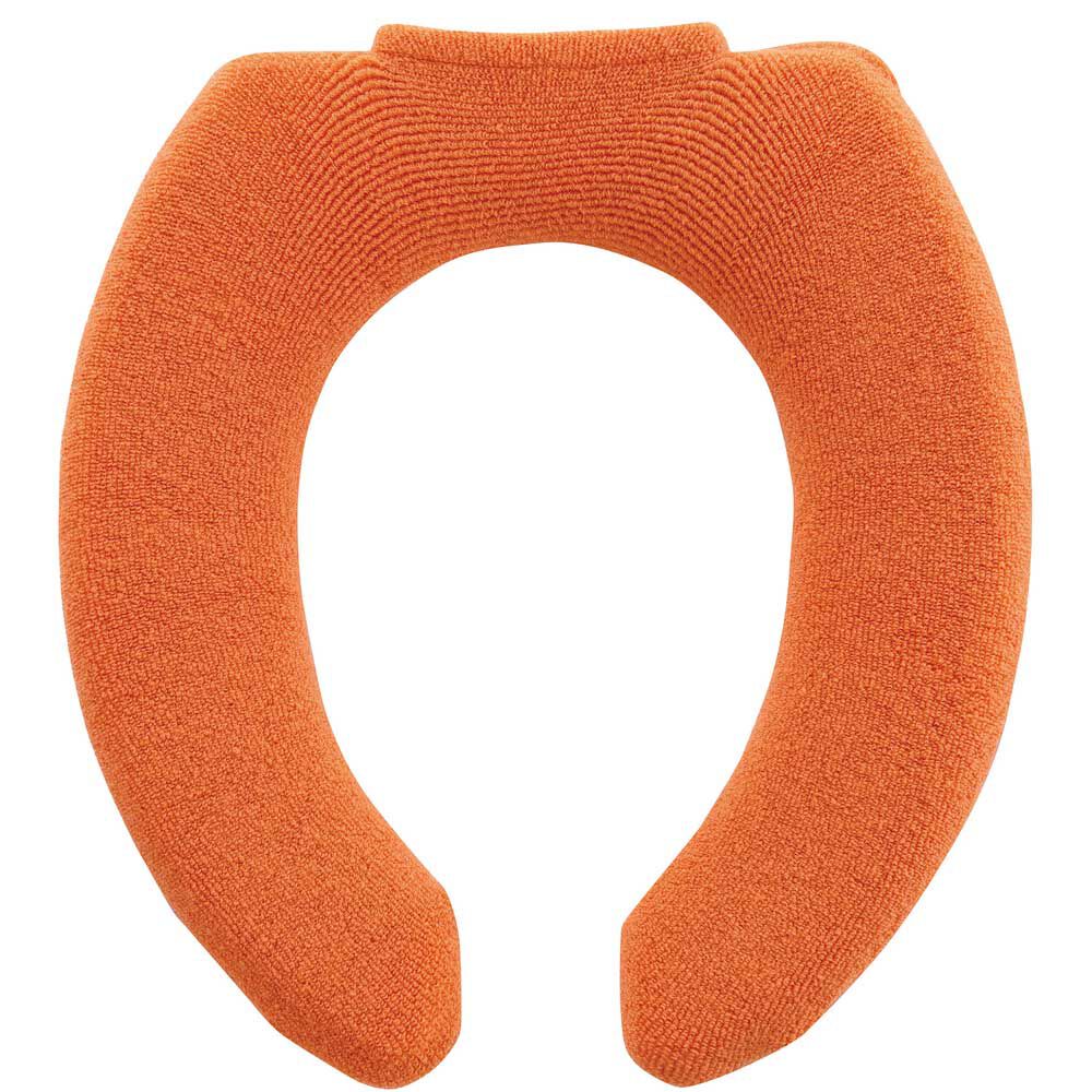 BACKYARD FAMILY「便座カバー U型 トイレカバー 通販 U型便座カバー トイレ便座カバー トイレ カバー 便座マット」|トイレタリー・ランドリーグッズ|オレンジ1