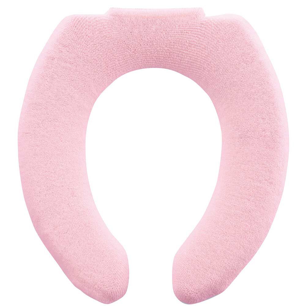 BACKYARD FAMILY「便座カバー U型 トイレカバー 通販 U型便座カバー トイレ便座カバー トイレ カバー 便座マット」|トイレタリー・ランドリーグッズ|ピンク1