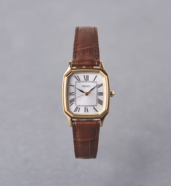 UNITED ARROWS「【別注】＜SEIKO＞スクエア レザー 腕時計」|腕時計|MD.BROWN