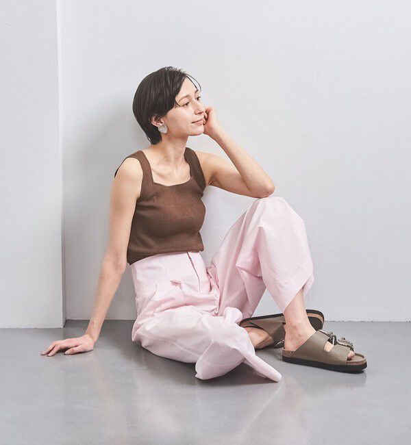 UNITED ARROWS「リブ スクエアネック ニットキャミソール」|ニット・セーター|