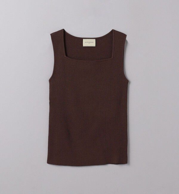 UNITED ARROWS「リブ スクエアネック ニットキャミソール」|ニット・セーター|