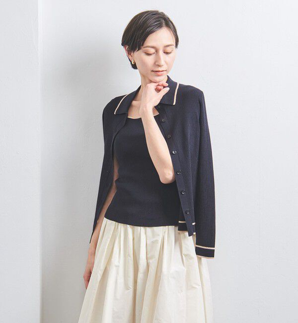 UNITED ARROWS「リブ スクエアネック ニットキャミソール」|ニット・セーター|