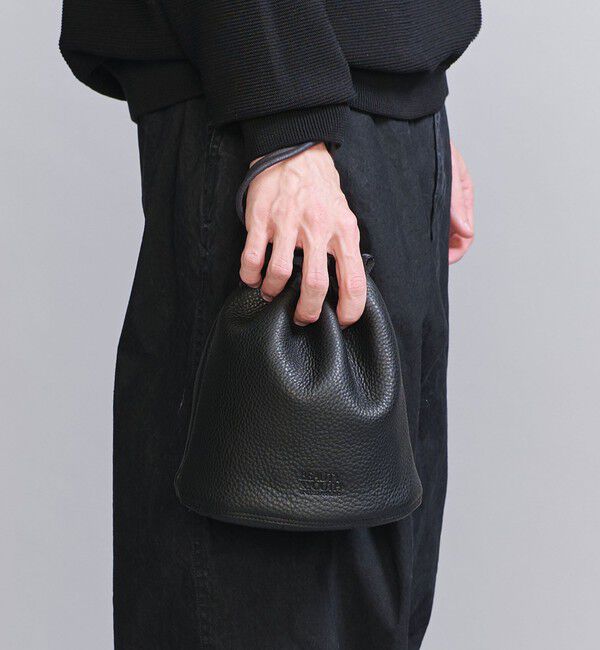 BEAUTY&YOUTH UNITED ARROWS「スタンダード レザー パース」|ハンドバッグ|BLACK