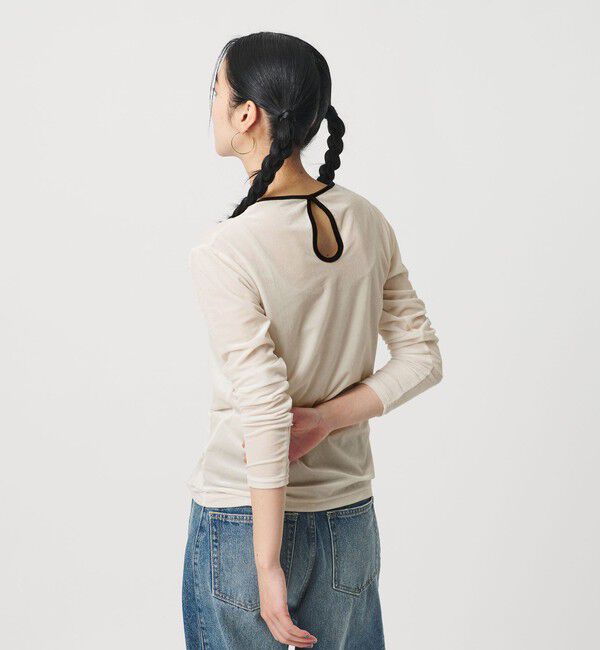 BEAUTY&YOUTH UNITED ARROWS「シアーベロア リンガーロングスリーブTシャツ」|Tシャツ・カットソー|