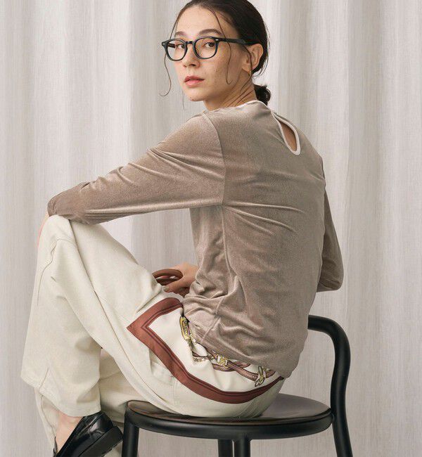 BEAUTY&YOUTH UNITED ARROWS「シアーベロア リンガーロングスリーブTシャツ」|Tシャツ・カットソー|MOCA