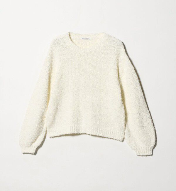 BEAUTY&YOUTH UNITED ARROWS「コットンブレンド シャギーニットプルオーバー」|ニット・セーター|WHITE