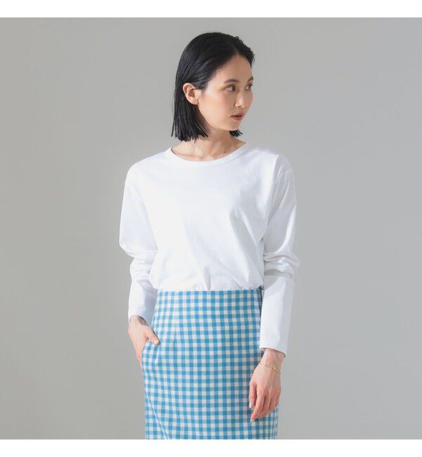 Demi-Luxe BEAMS 「【別注】ATON / DRY COTTON JERSEY ロングスリーブ Tシャツ」|Tシャツ・カットソー|