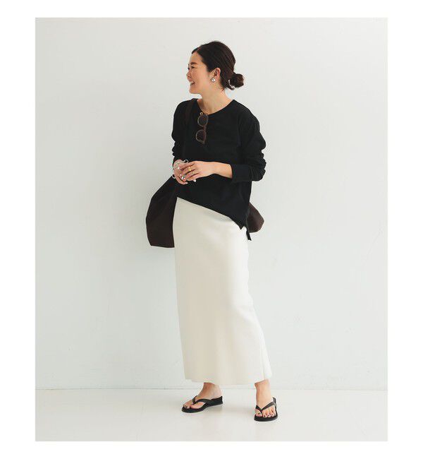 Demi-Luxe BEAMS 「【別注】ATON / DRY COTTON JERSEY ロングスリーブ Tシャツ」|Tシャツ・カットソー|