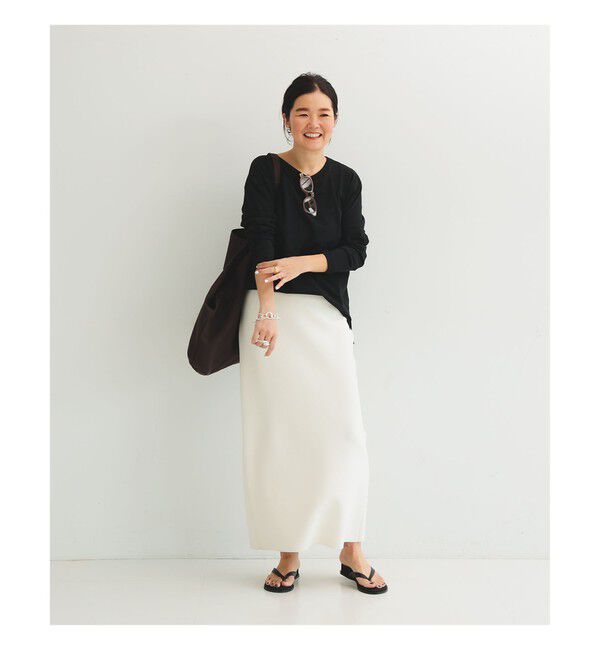 Demi-Luxe BEAMS 「【別注】ATON / DRY COTTON JERSEY ロングスリーブ Tシャツ」|Tシャツ・カットソー|