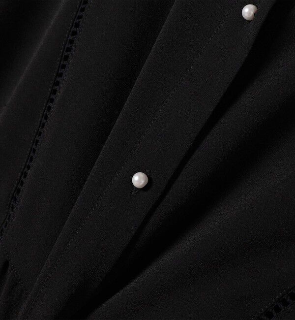 SHIPS for women「《一部追加予約》【WEB限定】〈手洗い可能〉ストレッチ ジョーゼット プリーツ ブラウス」|シャツ・ブラウス|