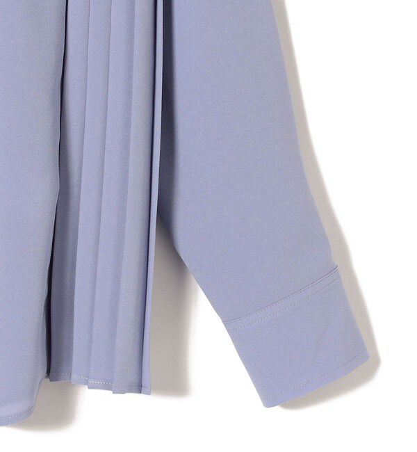 SHIPS for women「《一部追加予約》【WEB限定】〈手洗い可能〉ストレッチ ジョーゼット プリーツ ブラウス」|シャツ・ブラウス|