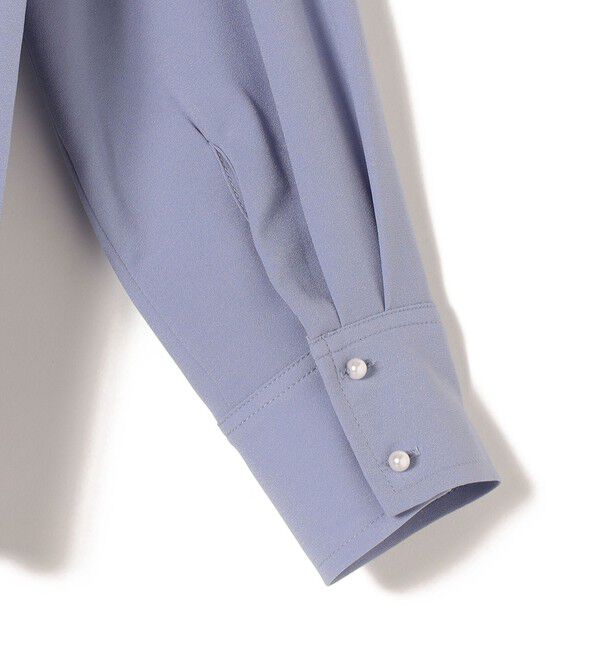 SHIPS for women「《一部追加予約》【WEB限定】〈手洗い可能〉ストレッチ ジョーゼット プリーツ ブラウス」|シャツ・ブラウス|