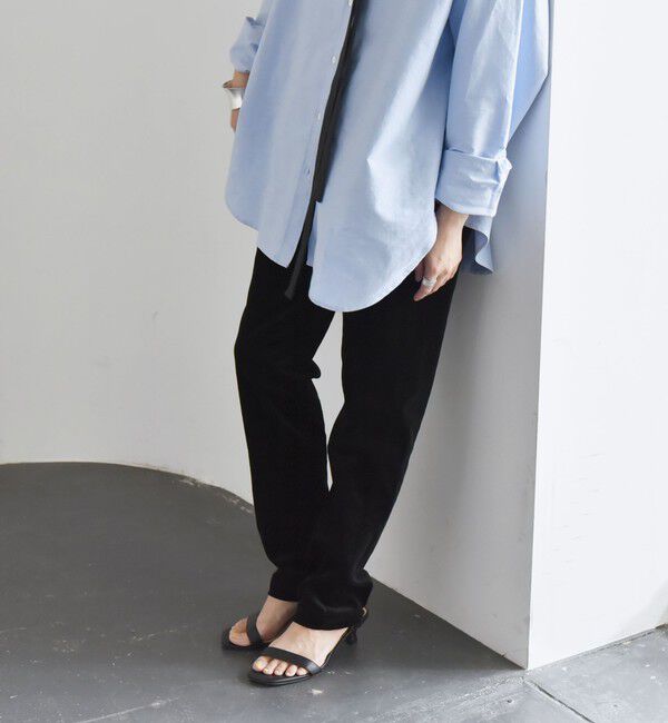 quaranciel「quaranciel:〈洗濯機可能〉ストレッチ コール スキニー パンツ」|その他|ブラック