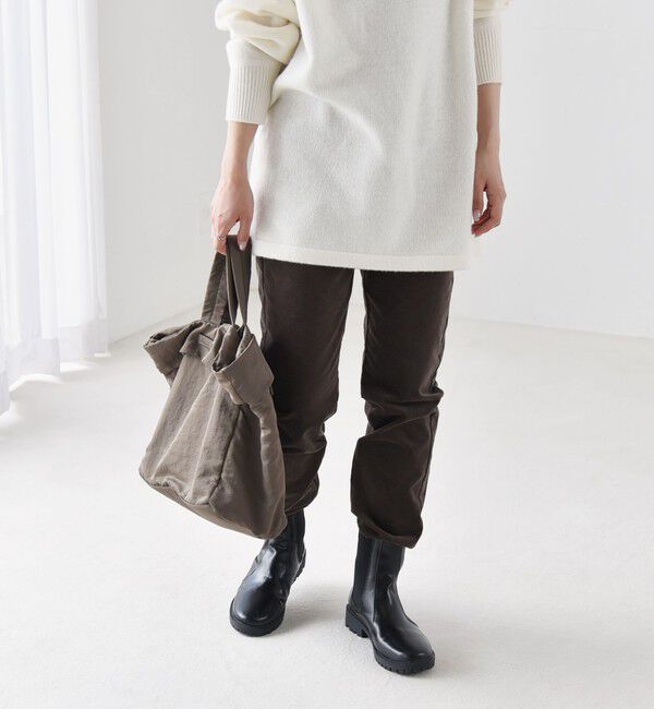 quaranciel「quaranciel:〈洗濯機可能〉ストレッチ コール スキニー パンツ」|その他|ブラウン