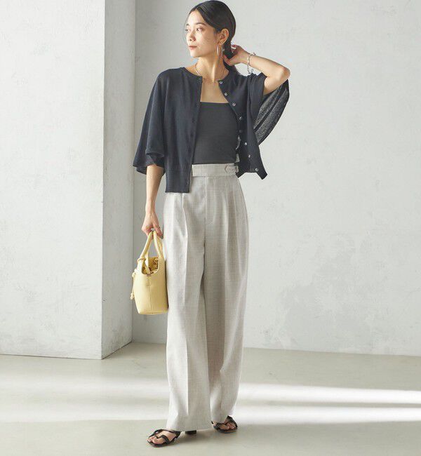 SHIPS for women「〈手洗い可能〉ホール ガーメント ケープ デザイン カーディガン」|カーディガン|