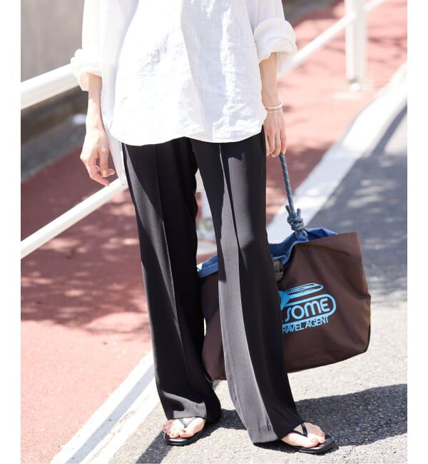 SLOBE IENA「《4サイズ展開/WEB限定/追加》ピンタックセミフレアパンツ」|その他|