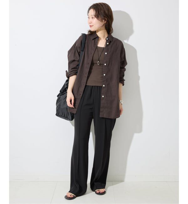 SLOBE IENA「《4サイズ展開/WEB限定/追加》ピンタックセミフレアパンツ」|その他|