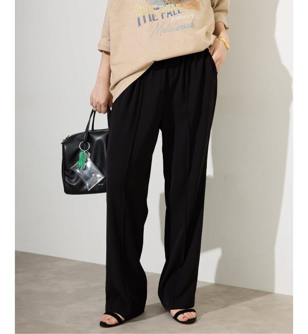 SLOBE IENA「《4サイズ展開/WEB限定/追加》ピンタックセミフレアパンツ」|その他|