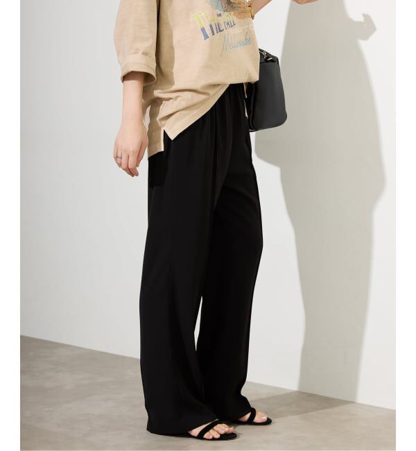 SLOBE IENA「《4サイズ展開/WEB限定/追加》ピンタックセミフレアパンツ」|その他|