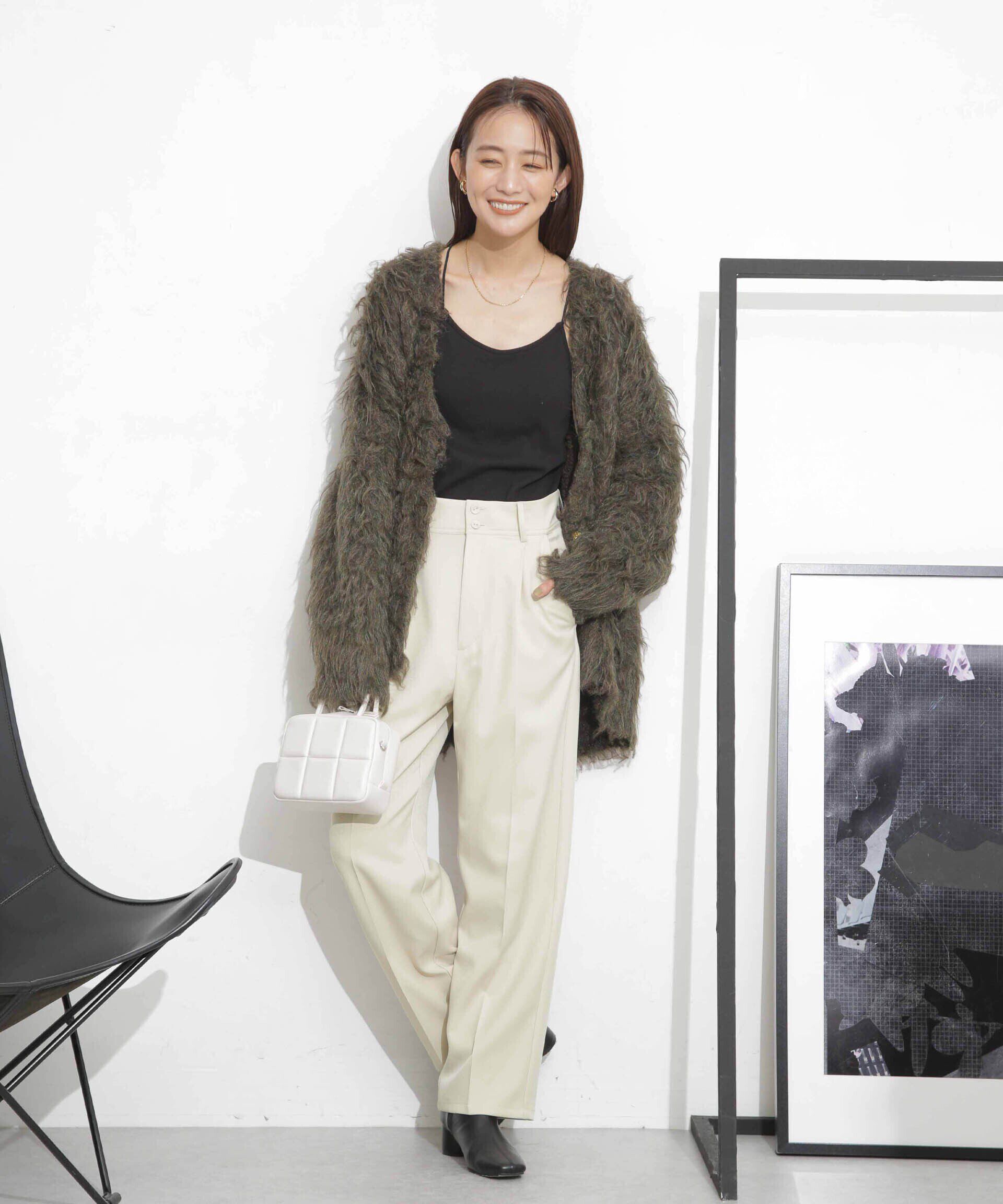 nano･universe「タックテーパードパンツ」|チノ|