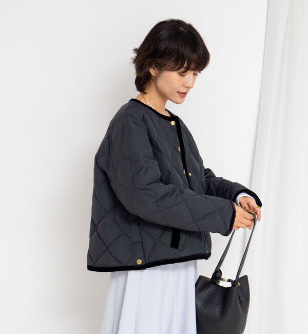 TAION×LIMONTA】別注ベロアパイピングショートダウン（NOLLEY'S