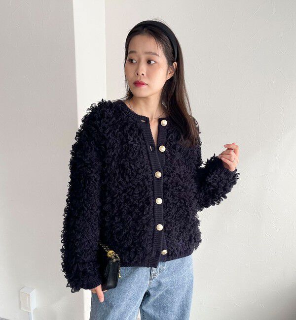 fredy emue「ニットフリンジカーディガン」|カーディガン|