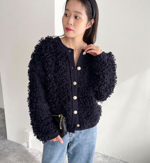 fredy emue「ニットフリンジカーディガン」|カーディガン|