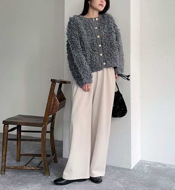 fredy emue「ニットフリンジカーディガン」|カーディガン|