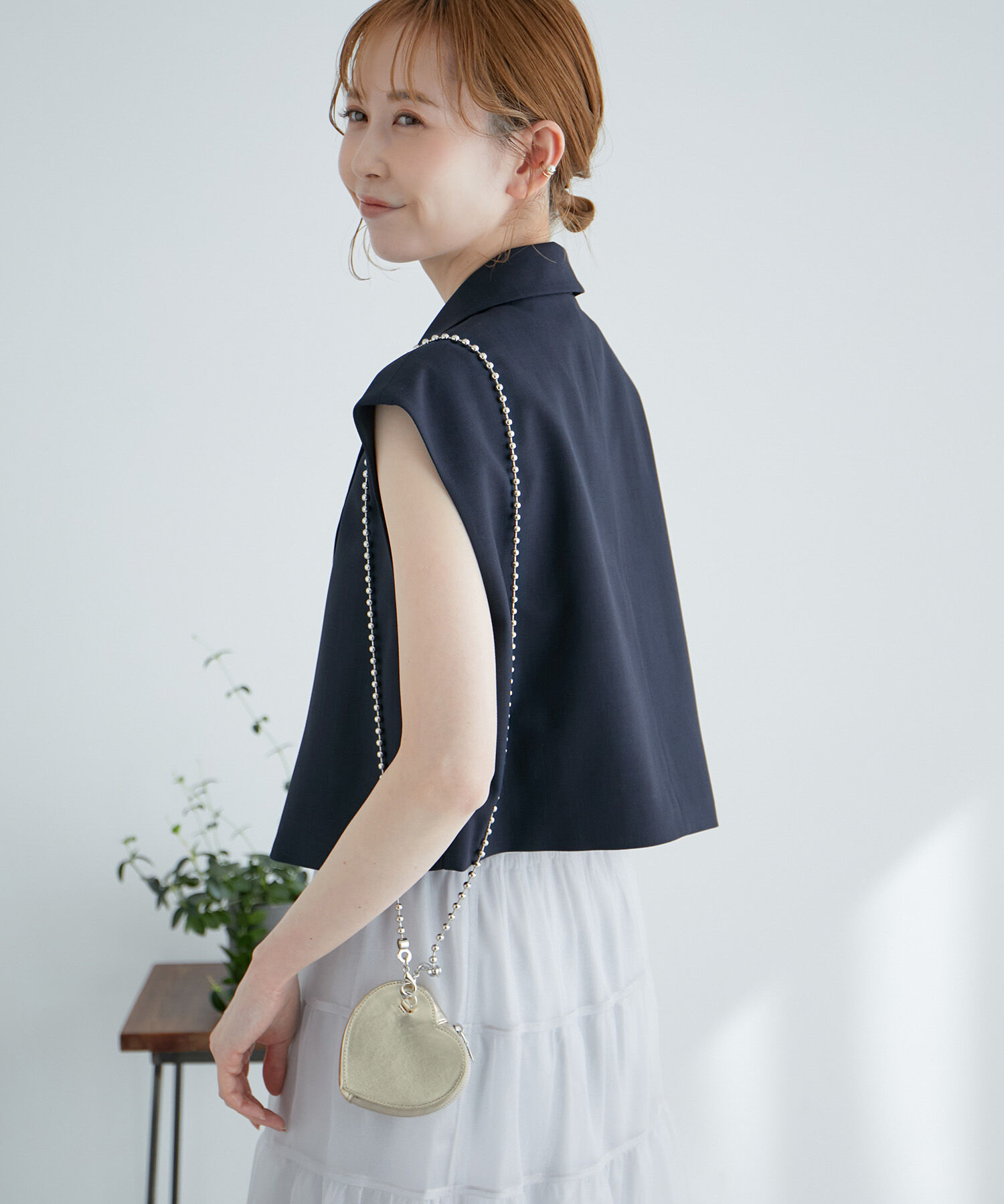 Rope&rsquo;Picnic「ショート丈ジレ/UVカット・リンクコーデ」|ベスト・ジレ|