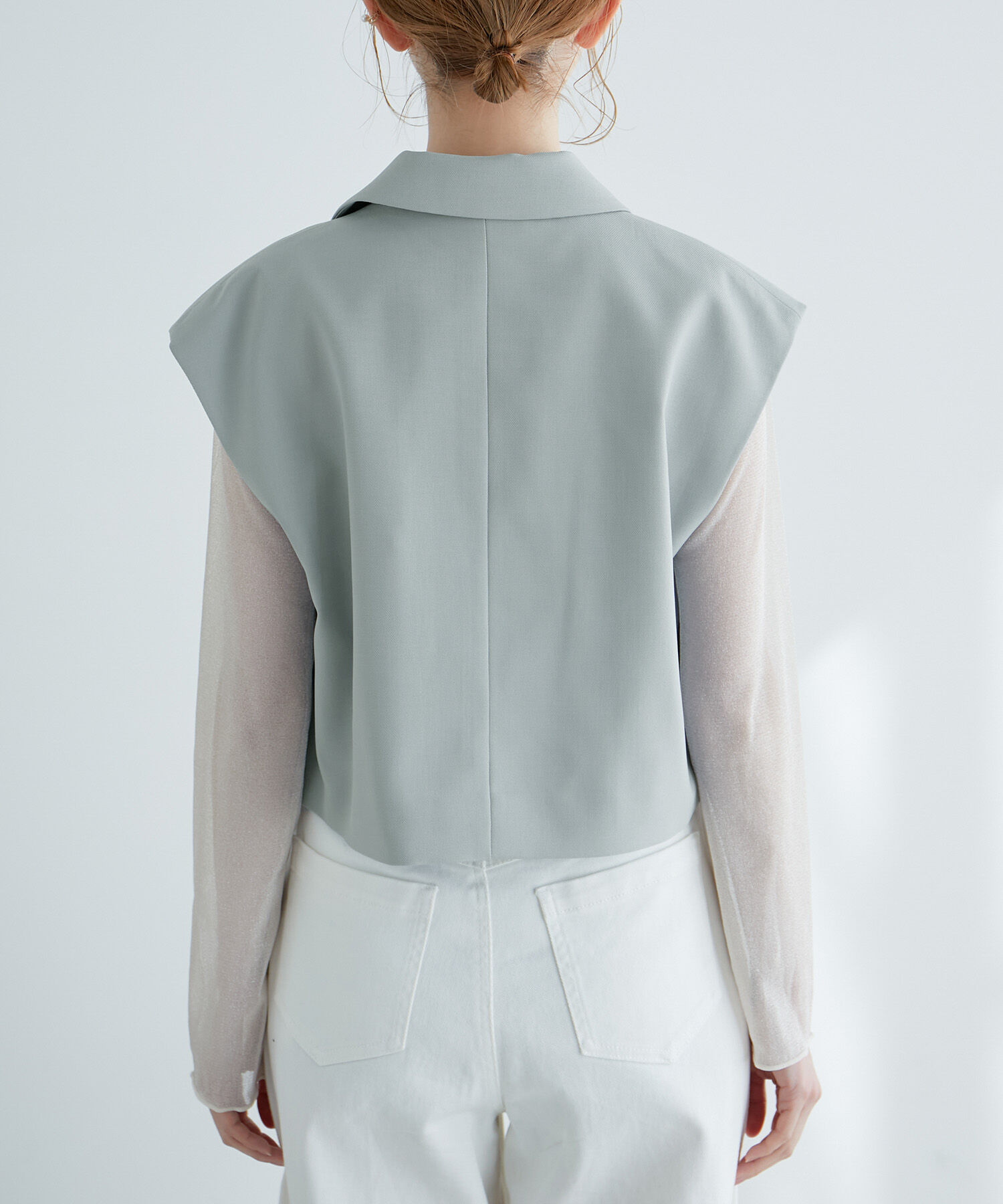 Rope&rsquo;Picnic「ショート丈ジレ/UVカット・リンクコーデ」|ベスト・ジレ|