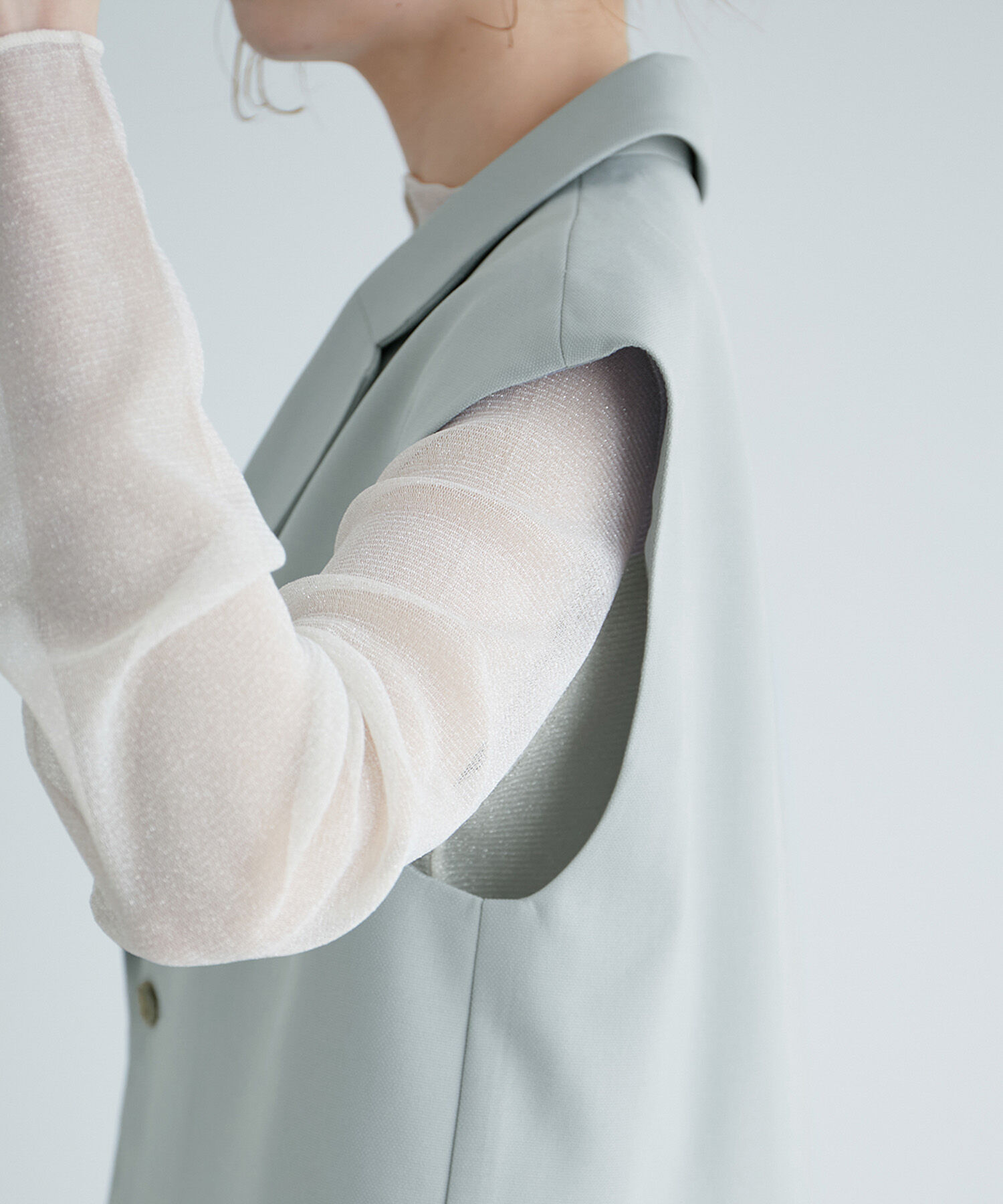 Rope&rsquo;Picnic「ショート丈ジレ/UVカット・リンクコーデ」|ベスト・ジレ|