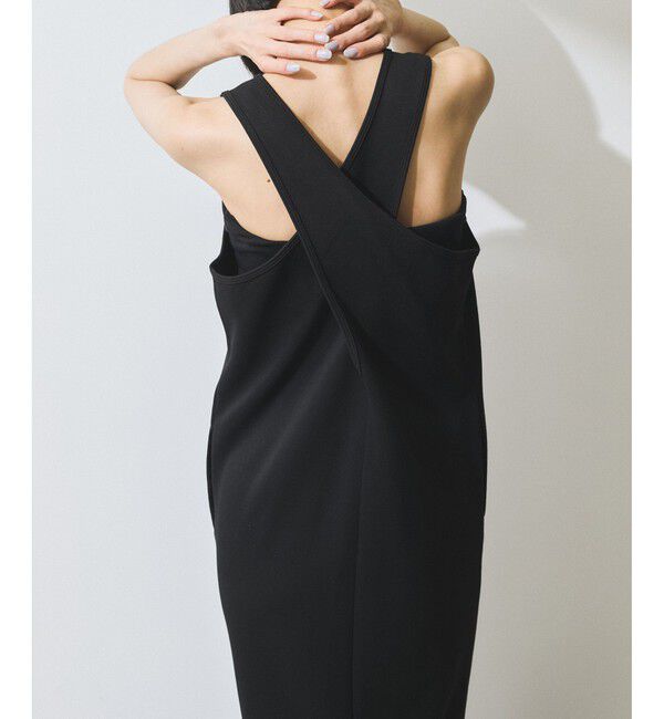 ADAM ET ROPE'「【WEB限定】・【定番人気】パターンニットジレコンビワンピース」|ワンピース|