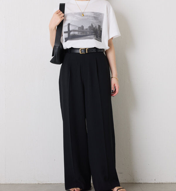  「ジャージワイドパンツ」|チノ|