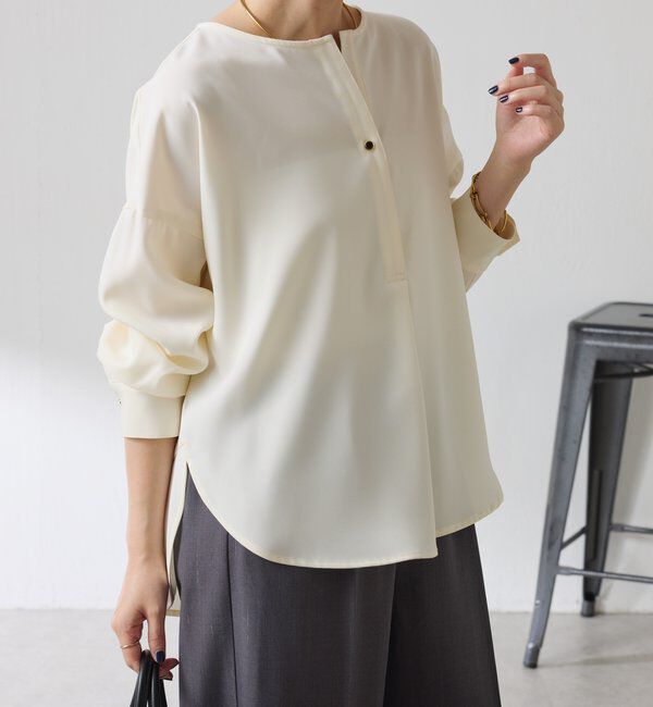  「スキッパーオーバーブラウス」|シャツ・ブラウス|