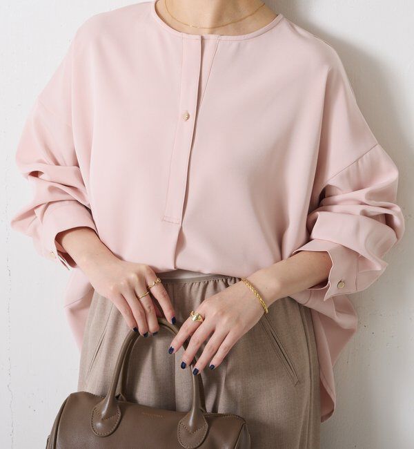  「スキッパーオーバーブラウス」|シャツ・ブラウス|