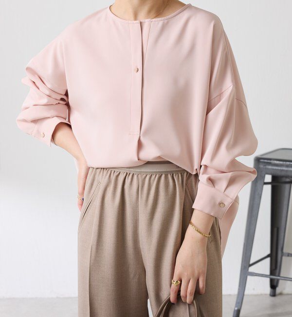  「スキッパーオーバーブラウス」|シャツ・ブラウス|