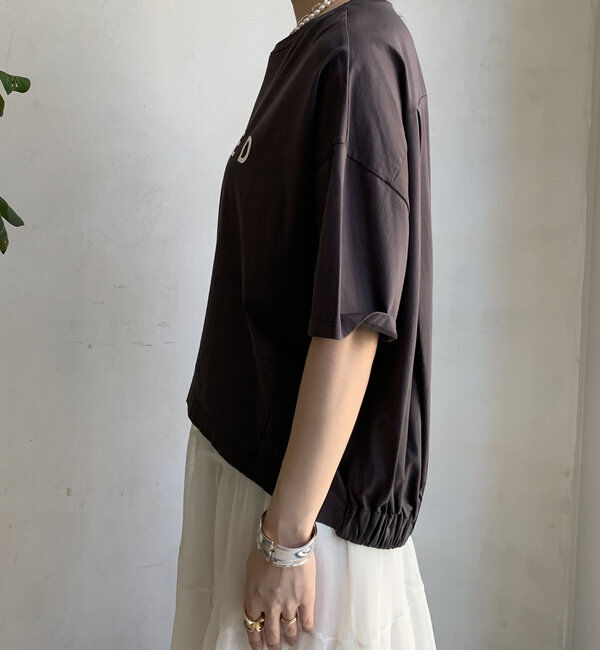  「【WEB限定】バックギャザーSACREDロゴTEE」|Tシャツ・カットソー|