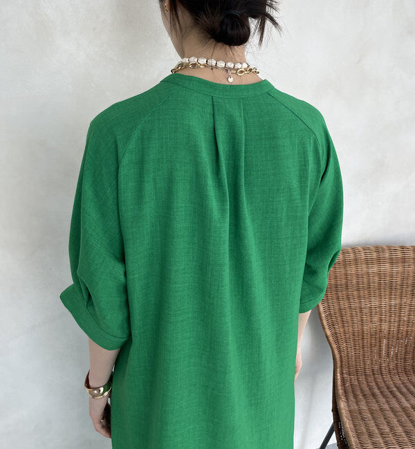  「【WEB限定】ロープベルトリネンライクワンピース」|ワンピース|