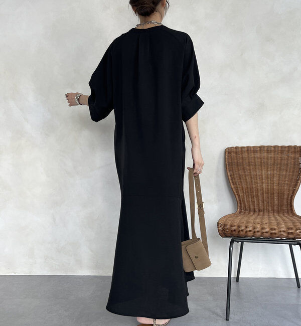  「【WEB限定】ロープベルトリネンライクワンピース」|ワンピース|