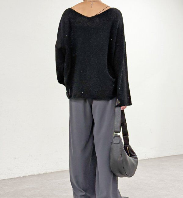  「【ウォッシャブル】【シーズンレスで使える】タックワイドスラックス」|チノ|