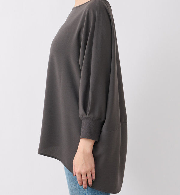  「【レビュー高評価/冷房・日焼け対策◎】リブ付きジョーゼットドルマンブラウス」|シャツ・ブラウス|