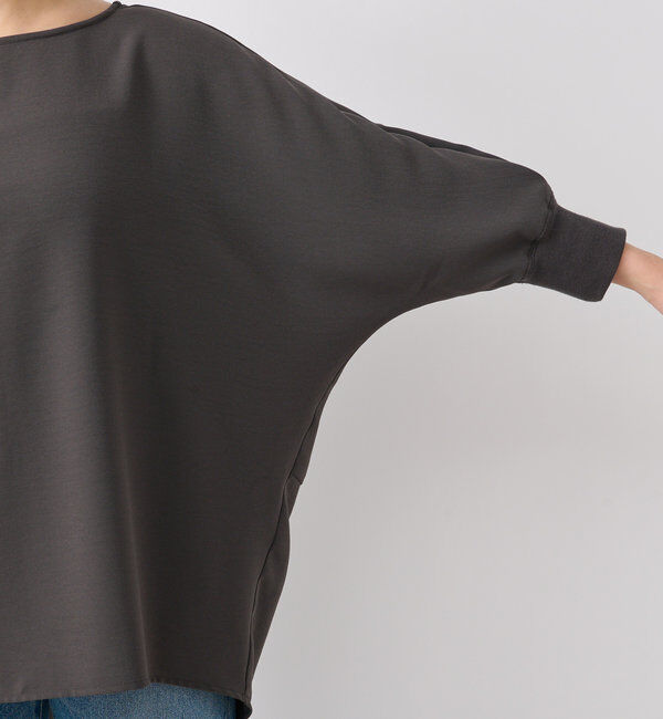  「【レビュー高評価/冷房・日焼け対策◎】リブ付きジョーゼットドルマンブラウス」|シャツ・ブラウス|