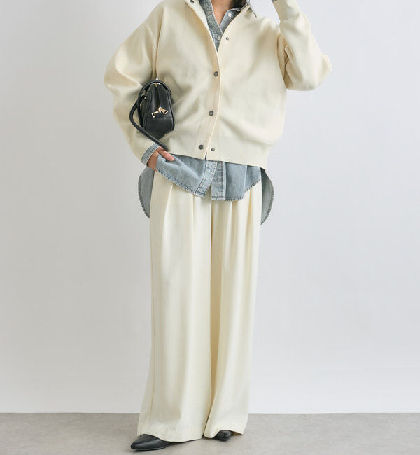  「【一枚でも羽織でも】ボリュームスリーブニットカーデ」|カーディガン|