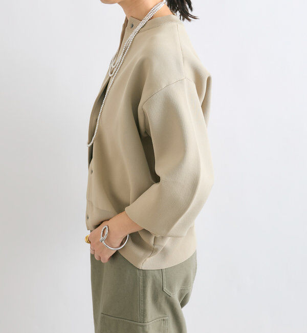  「【一枚でも羽織でも】ボリュームスリーブニットカーデ」|カーディガン|