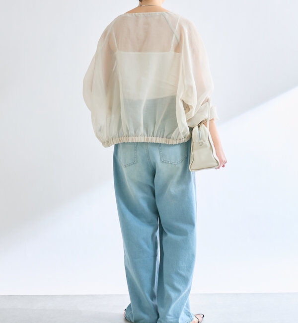  「【軽やかな着心地】ソフトオーガンジーZIPブルゾン」|ブルゾン・スタジャン|