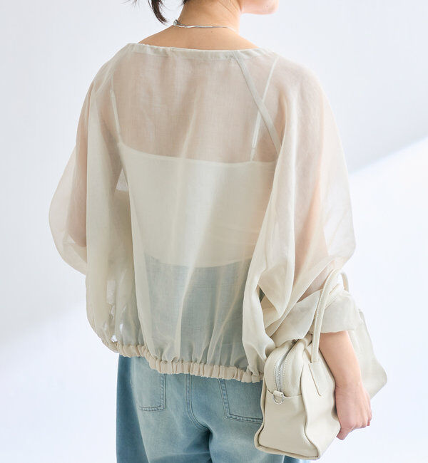  「【軽やかな着心地】ソフトオーガンジーZIPブルゾン」|ブルゾン・スタジャン|